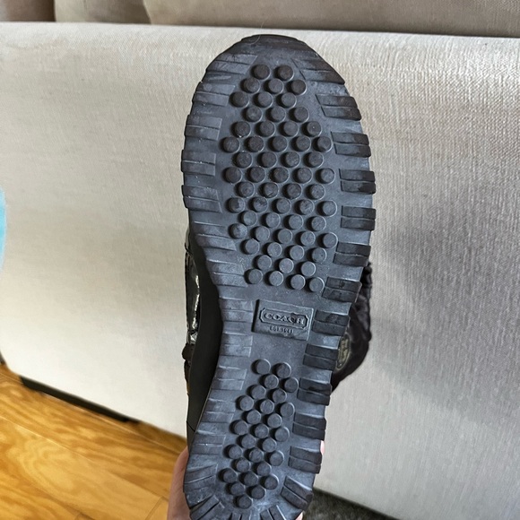 Coach Drexel quilted chocolate brown winter boots - Picture 6 of 6